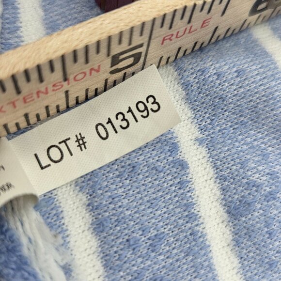 Groovy Girls Blue & White Striped Mini Beach Towel - Picture 3 of 6